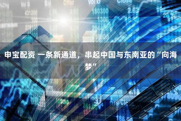 申宝配资 一条新通道，串起中国与东南亚的“向海梦”