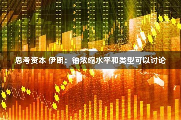 思考资本 伊朗：铀浓缩水平和类型可以讨论