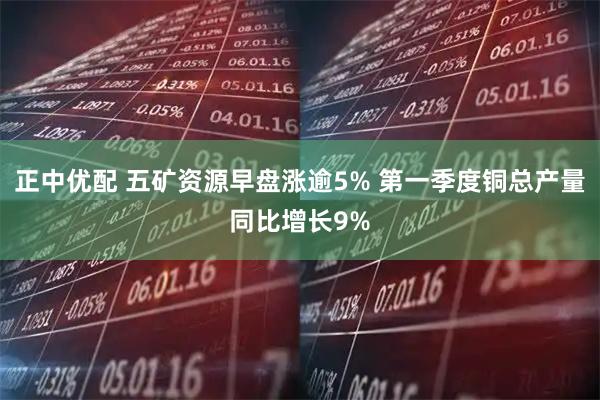 正中优配 五矿资源早盘涨逾5% 第一季度铜总产量同比增长9%