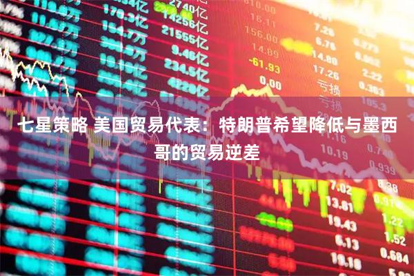 七星策略 美国贸易代表：特朗普希望降低与墨西哥的贸易逆差